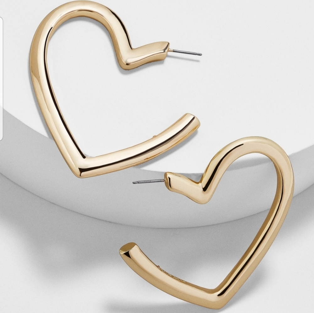 Heart Hoop Earrings